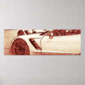 Corvette C7R Z06 Schets Poster (Voorkant)