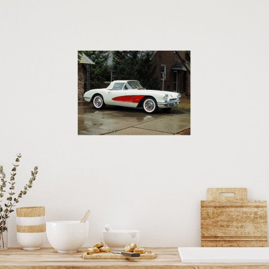 Corvette cabriolet poster (Keuken)