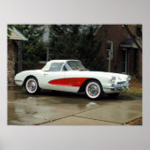 Corvette cabriolet poster (Voorkant)