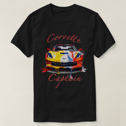 Corvette Captain T-shirt (Design voorkant)
