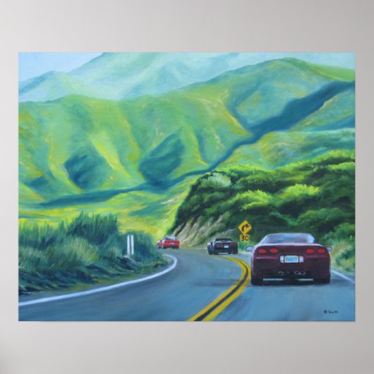 Corvette Caravan Poster (Voorkant)