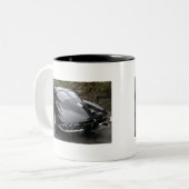 Corvette Classic Black Split Window Tweekleurige Koffiemok (Voorkant links)