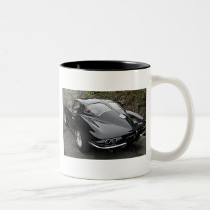 Corvette Classic Black Split Window Tweekleurige Koffiemok