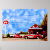 Corvette Clouds Poster (Voorkant)