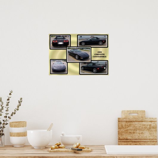 CORVETTE COLLAGE POSTER (Keuken)
