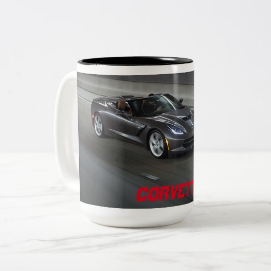 Corvette Convertible Coffee-Mok Tweekleurige Koffiemok (Voorkant links)