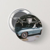 Corvette Convertible Ronde Button 5,7 Cm (Voorkant /achterkant)