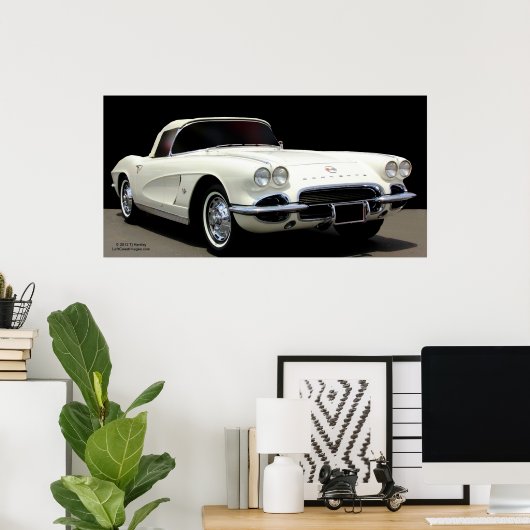 CORVETTE: DE AMERIKAANSE SPORTCAR POSTER (Thuiskantoor)