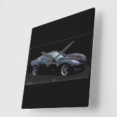 CORVETTE: DE AMERIKAANSE SPORTSCAR CLOCK VIERKANTE KLOK (Hoek)