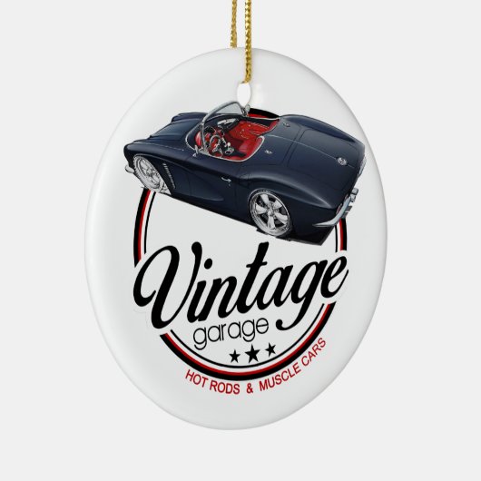  Corvette Garage Keramisch Ornament (Rechts)