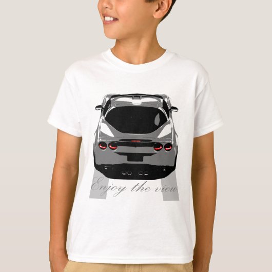 Corvette: "Geniet van het uitzicht." T-shirt (Voorkant)