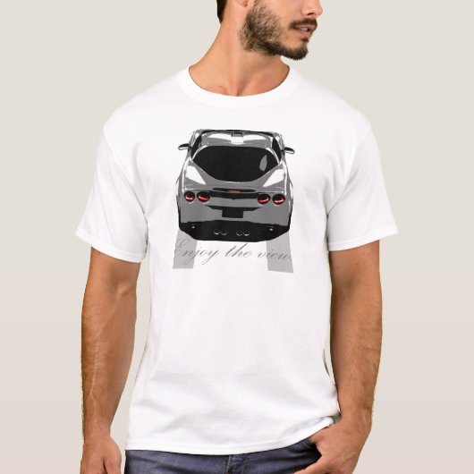Corvette: "Geniet van het uitzicht." T-shirt (Voorkant)
