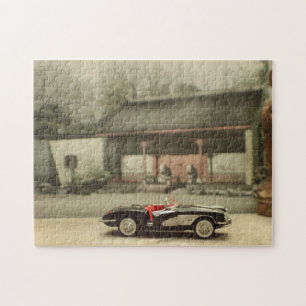 Corvette in Asian Courtyard Puzzle Legpuzzel