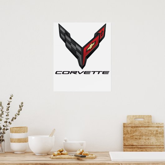 corvette logo2 poster (Keuken)