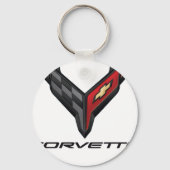 corvette logo2 sleutelhanger (Voorkant)