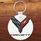 corvette logo2 sleutelhanger (Voorkant)