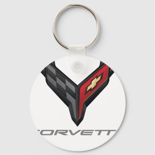 corvette logo 3 sleutelhanger (Voorkant)