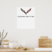 Corvette-logo Poster (Keuken)