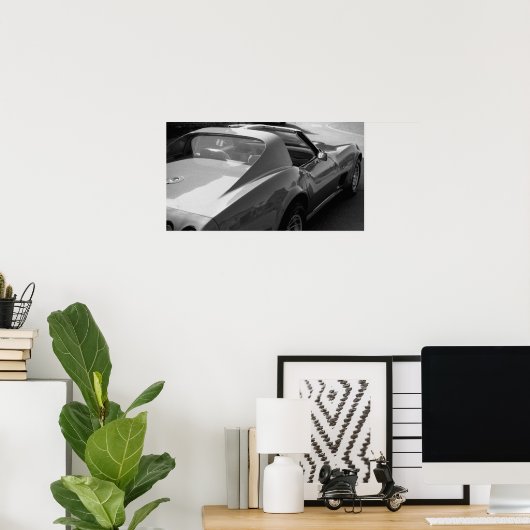 Corvette Poster (Thuiskantoor)