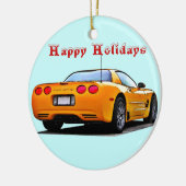 Corvette Prettige feestdagen Keramisch Ornament (Links)