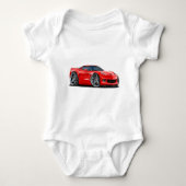 Corvette Red Car 2010-12 Romper (Voorkant)