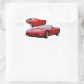 CORVETTE RONDE STICKER (Tas)