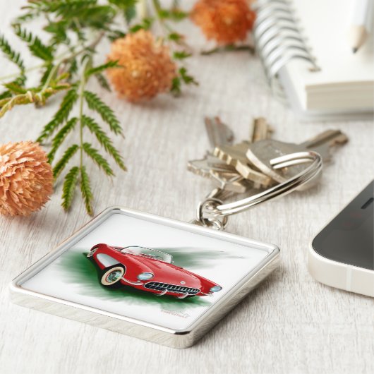 Corvette sleutelhanger (Zijkant)