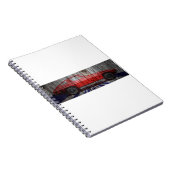 Corvette Stingray over het ontwerp van schuurhout Notitieboek (Rechterzijde)