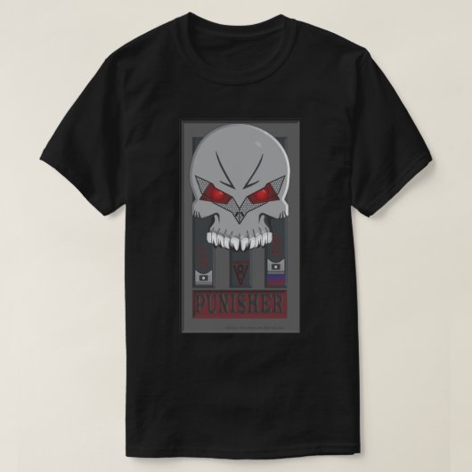 Corvette the Punisher Skull T-shirt (Design voorkant)