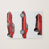 Corvette uit 1970: Roodfinse Legpuzzel (Horizontaal)