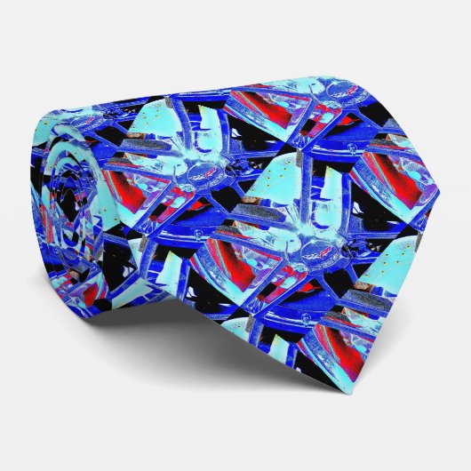 Corvette velg gewijzigde foto stropdas (Opgerold)