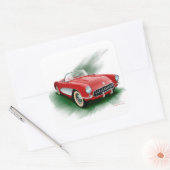 Corvette vierkante Stickers (Envelop)