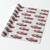 Corvette wrapping paper cadeaupapier (Uitgerold)