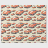 Corvette wrapping paper cadeaupapier (Vlak)