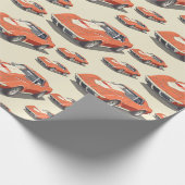 Corvette wrapping paper cadeaupapier (Hoek)
