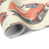 Corvette wrapping paper cadeaupapier (Rol Hoek)