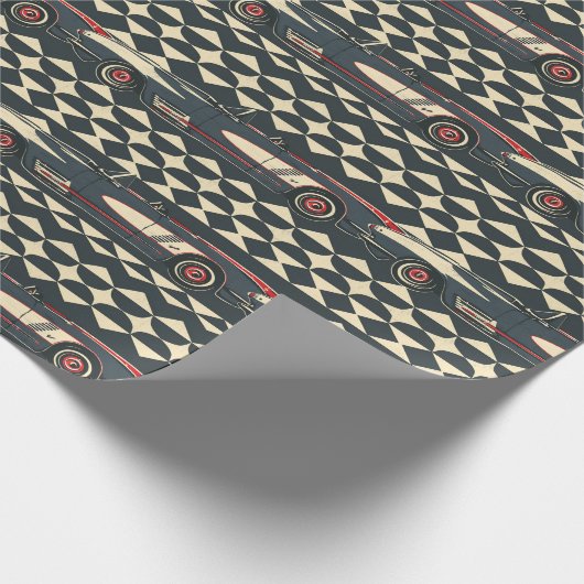 Corvette wrapping paper cadeaupapier (Hoek)