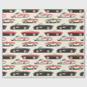 Corvette wrapping paper cadeaupapier (Vlak)
