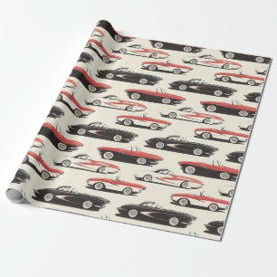 Corvette wrapping paper cadeaupapier