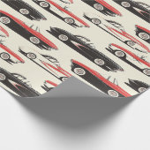 Corvette wrapping paper cadeaupapier (Hoek)