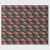 Corvette wrapping paper cadeaupapier (Vlak)