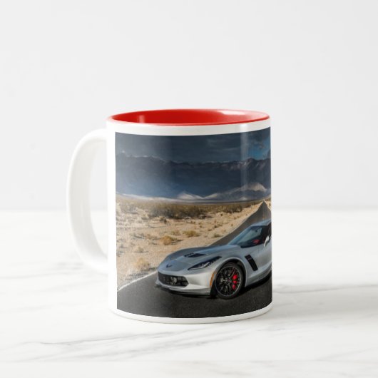 Corvette Z06 Coffee-Mok Tweekleurige Koffiemok (Voorkant links)