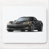 Corvette ZR1 Black Car Muismat (Voorkant)