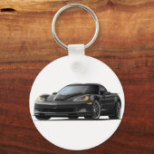 Corvette ZR1 Black Car Sleutelhanger (Voorkant)