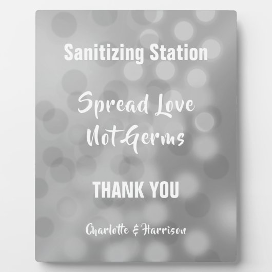 Corvid Wedding Signs Personalized Plaque Fotoplaat (Voorkant)