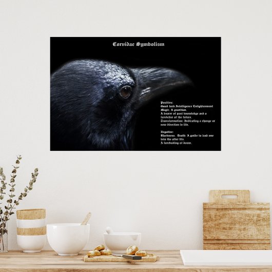 Corvidae Symbolisme Poster (Keuken)