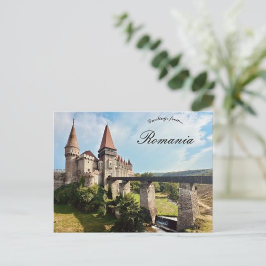 Corvin Castle Hunedoara County Romania Briefkaart (Staand voorkant)