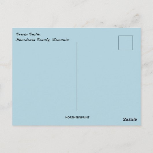 Corvin Castle Hunedoara County Romania Briefkaart (Achterkant)