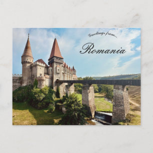Corvin Kasteel District Hunedoara Roemenië Briefkaart