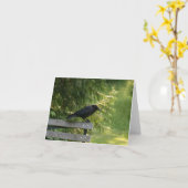 Corvus brachyrhynchos, Amerikaanse kraai Kaart (Gele Bloem)